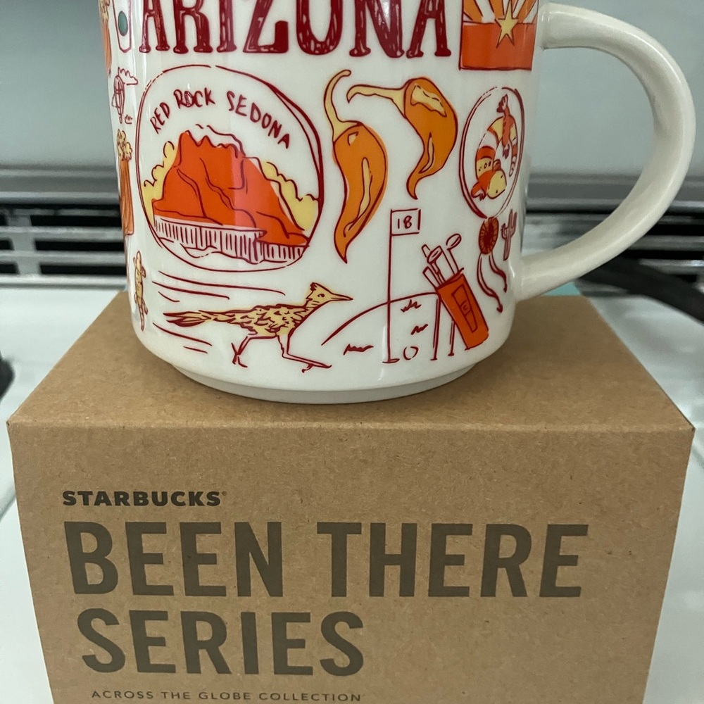 Starbucks Arizona Mug with Red and Orange Design